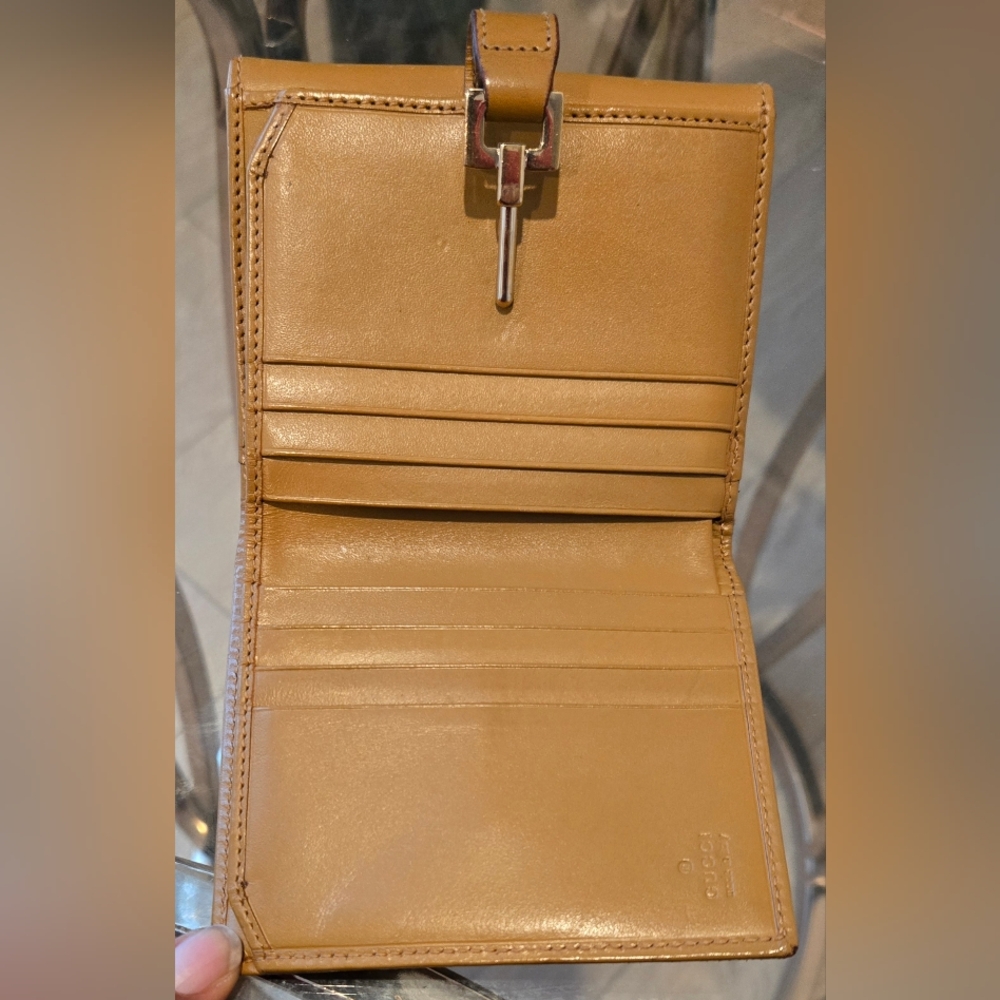 GucciVintage GG Canvas Jackie Compact Bifold Compact Wallet Pre-owned Excellent - Picture 17 of 17